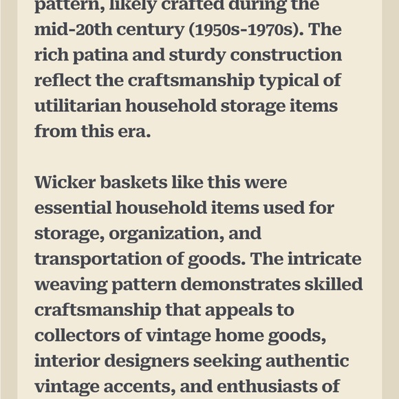 Rustic Woven Storage Basket - Picture 6 of 6